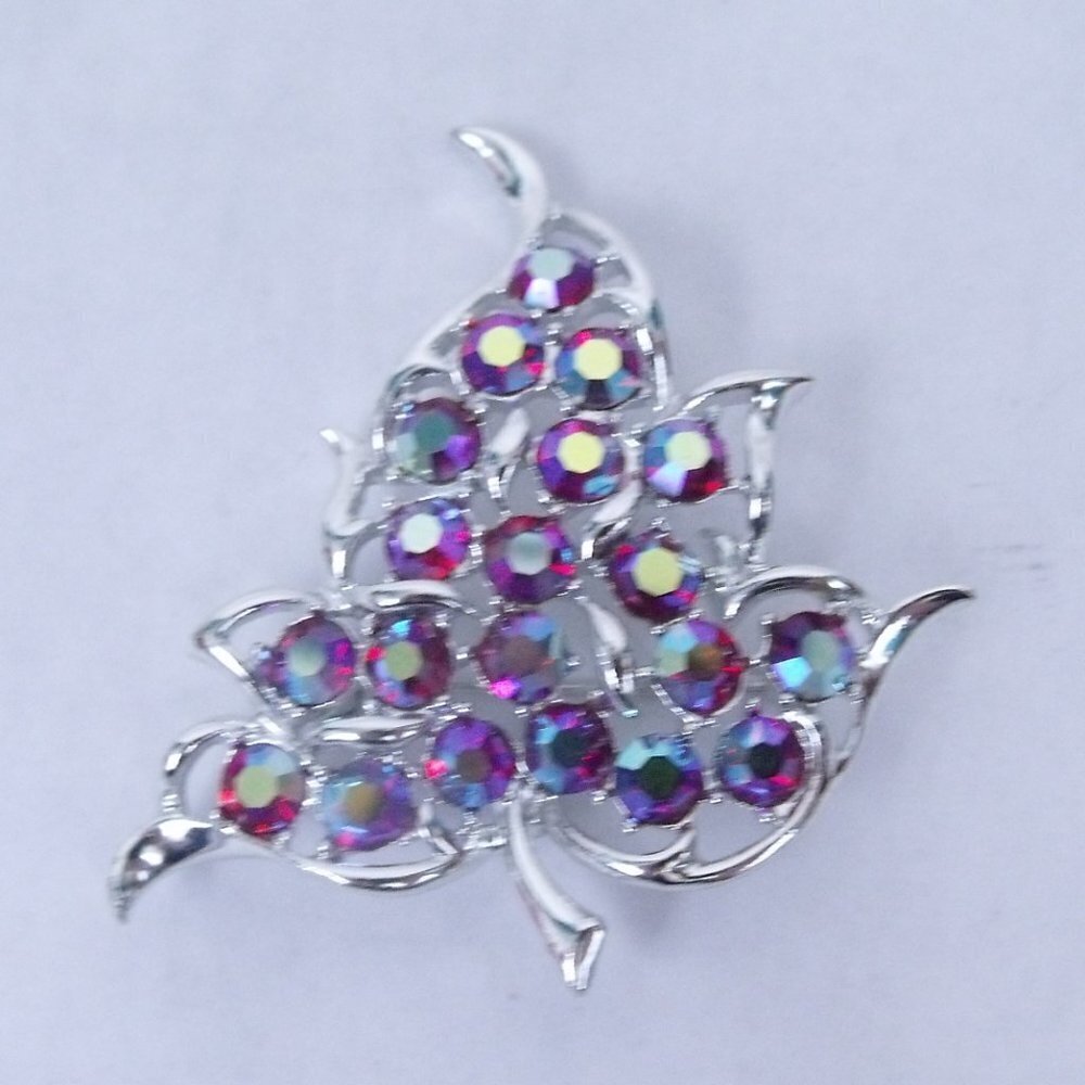 Sara Coventry Silver Maple Leaf Pin Brooch